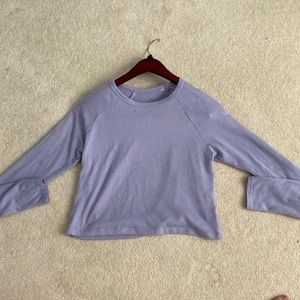 American Eagle Purple long sleeve crop top!